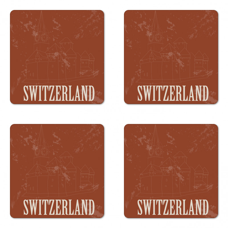 Outline Classic Design Coaster Set Of Four