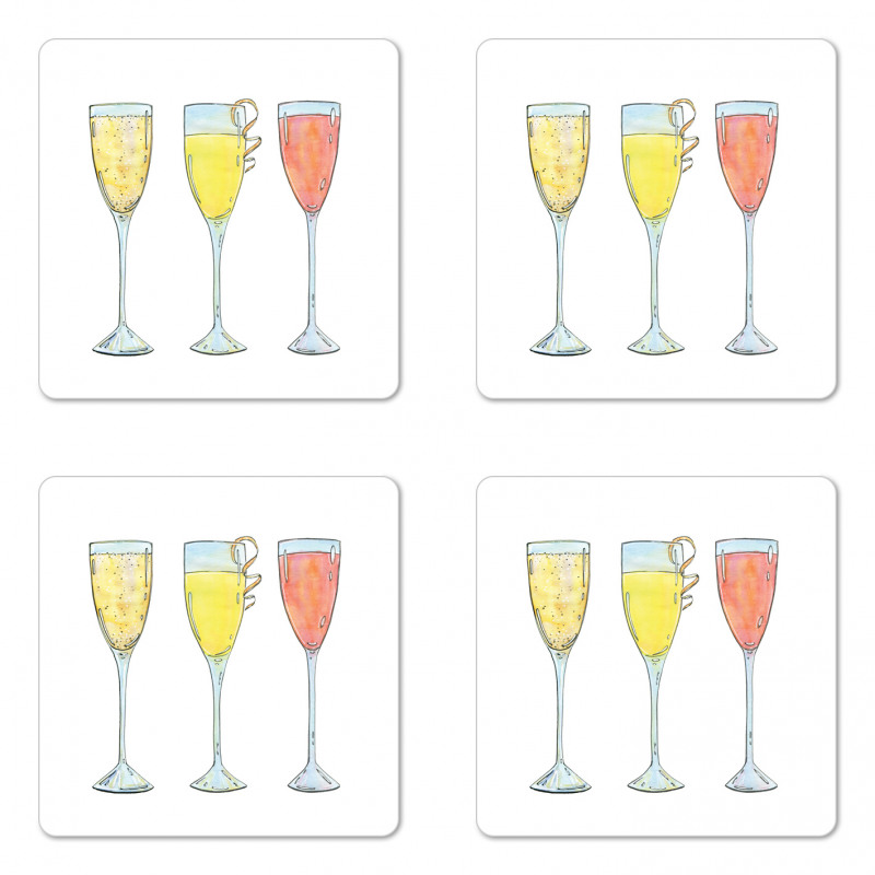 Watercolor Artwork Coaster Set Of Four