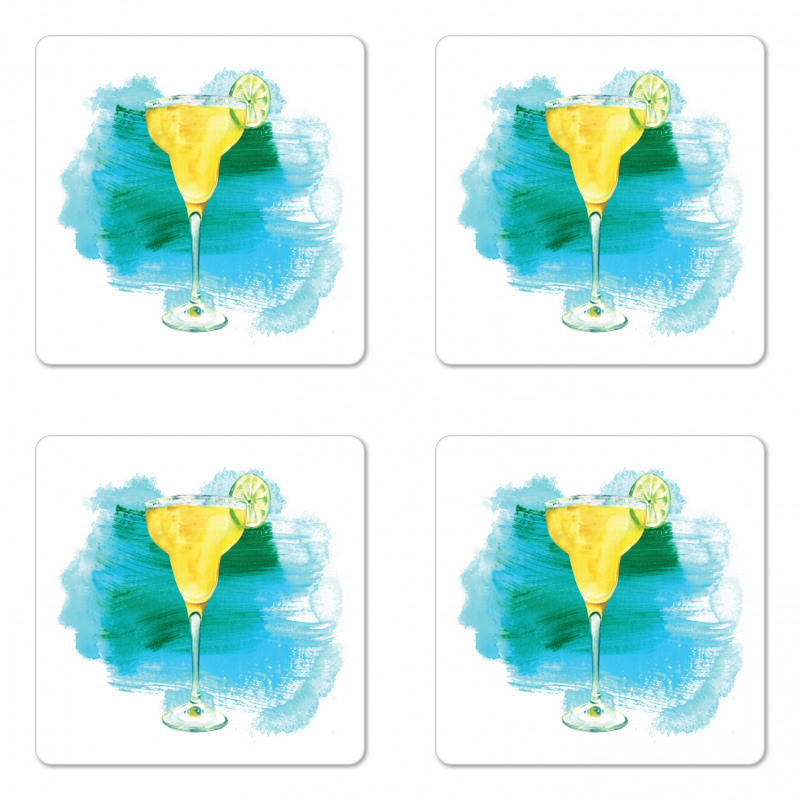 Watercolor Margarita Coaster Set Of Four