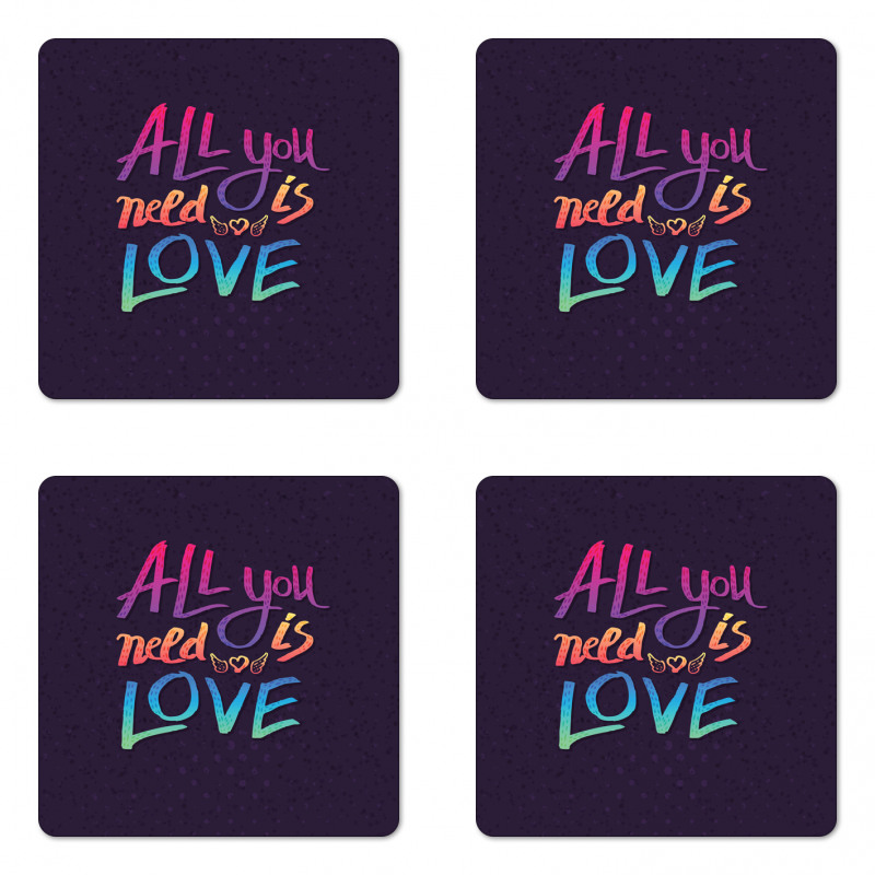 Rainbow Colors Coaster Set Of Four