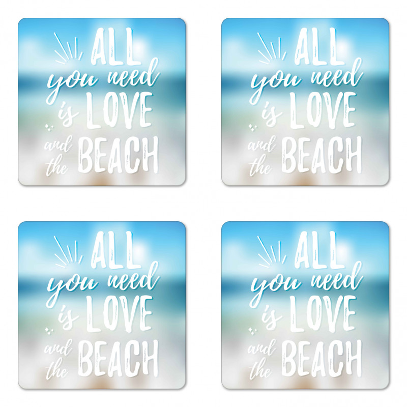 You Need the Beach Phrase Coaster Set Of Four