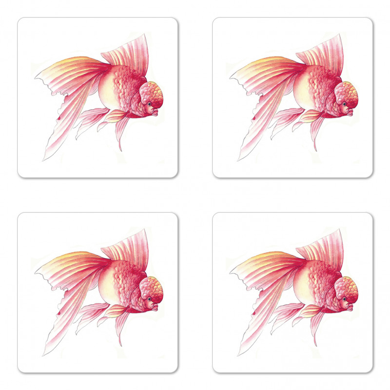 Watercolored Sea Animal Coaster Set Of Four