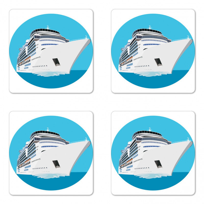 Large Passenger Ship Coaster Set Of Four