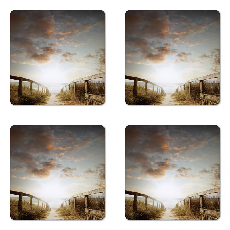 Walkway Tranquil Dusk Coaster Set Of Four