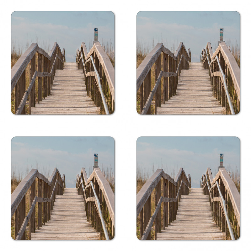 Boardwalk Dunes Oats Coaster Set Of Four