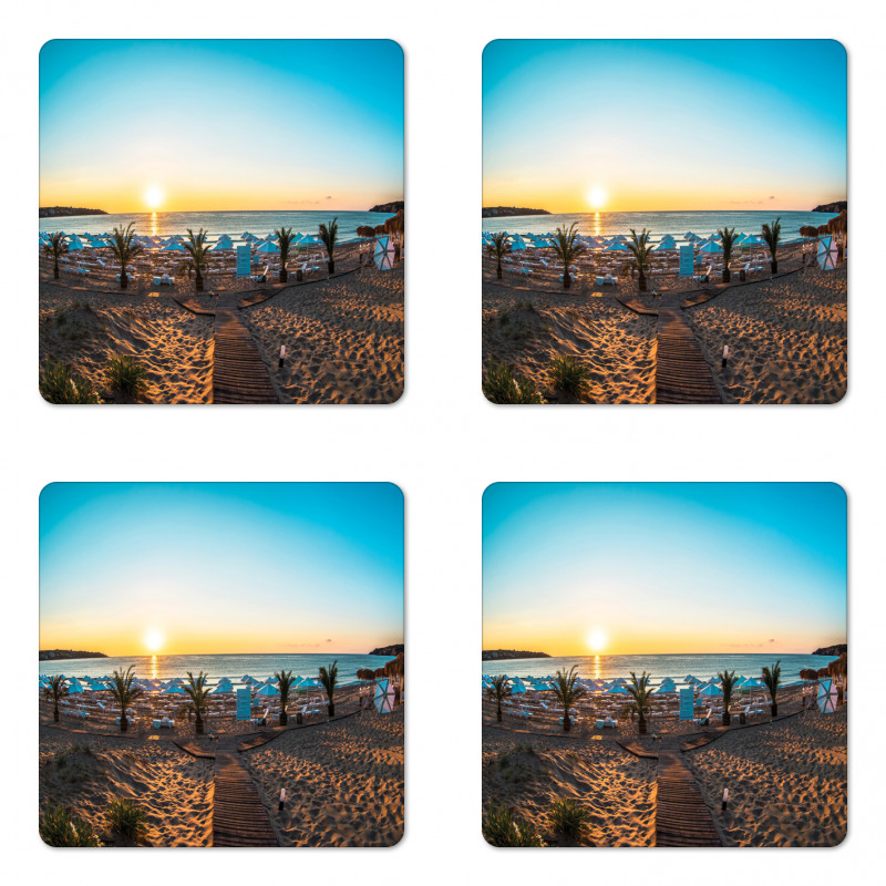 Sun Horizon Sand Dune Coaster Set Of Four