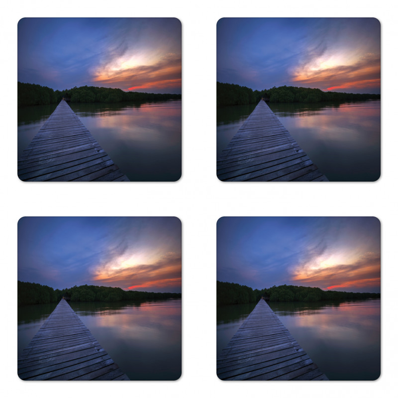 Sunset Scene Thailand Coaster Set Of Four