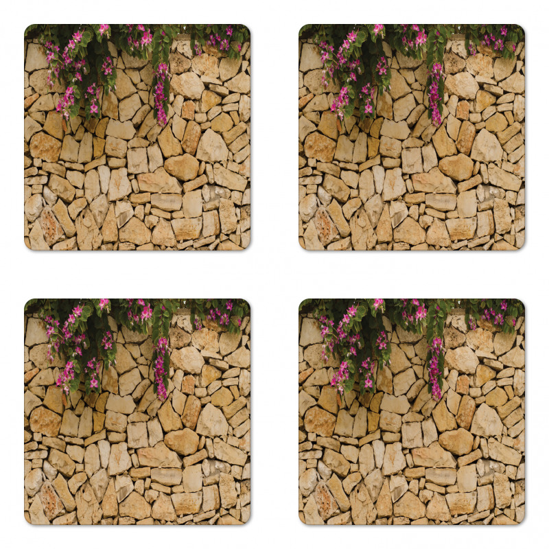 Blooming Bauhinia Orchid Coaster Set Of Four