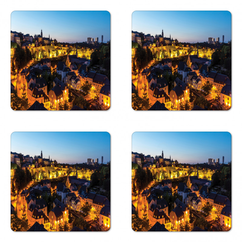 Luxembourg Downtown Coaster Set Of Four