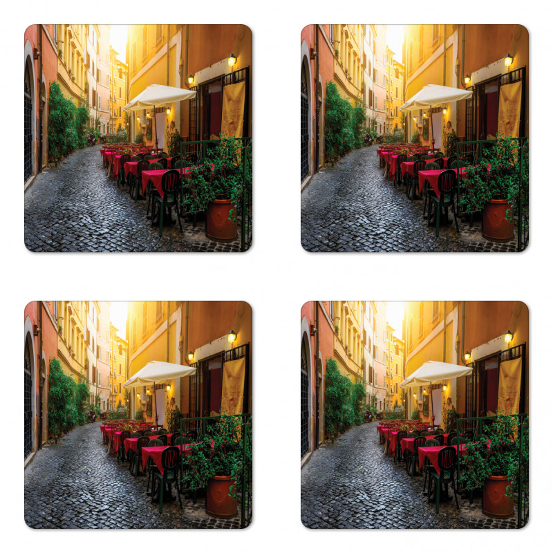 Trastevere Italy Coaster Set Of Four