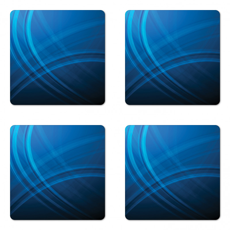 Ombre Style Abstract Backdrop Coaster Set Of Four