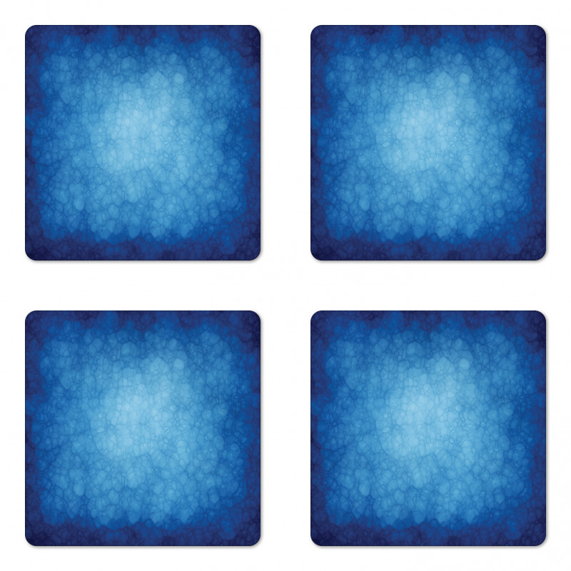 Grunge Monochrome Centered Coaster Set Of Four