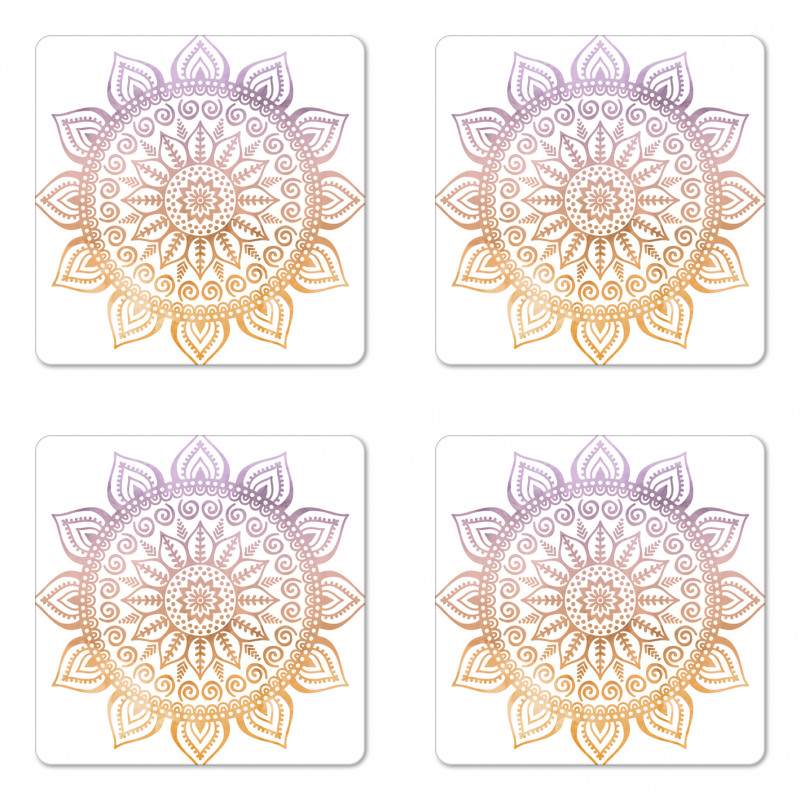 Ombre Effect Sunny Style Coaster Set Of Four