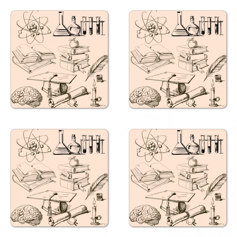 Graduate School Elements Coaster Set Of Four