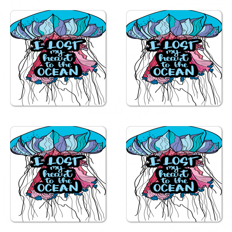 I Lost My Heart to Ocean Coaster Set Of Four