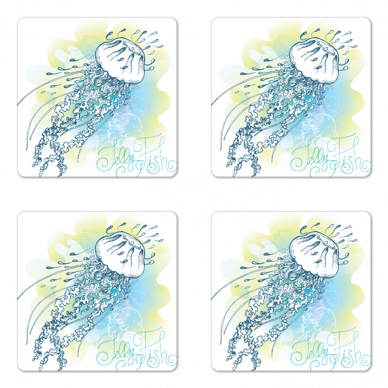 Lettering Magic Tropical Coaster Set Of Four