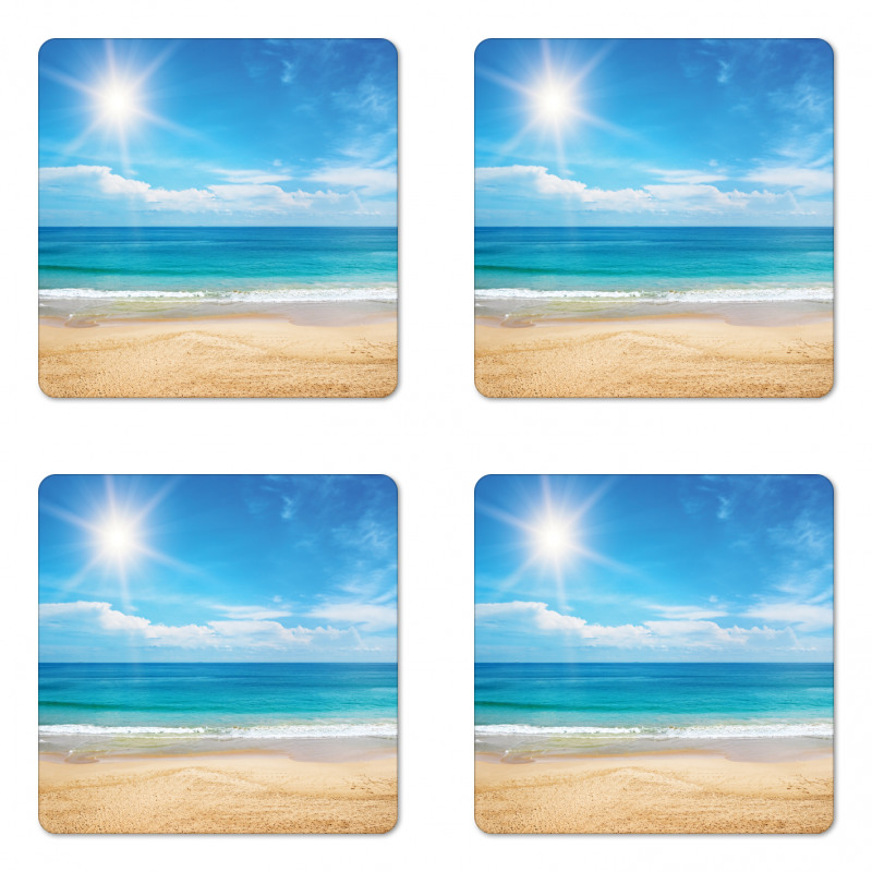 Tropical Seascape Ocean Coaster Set Of Four