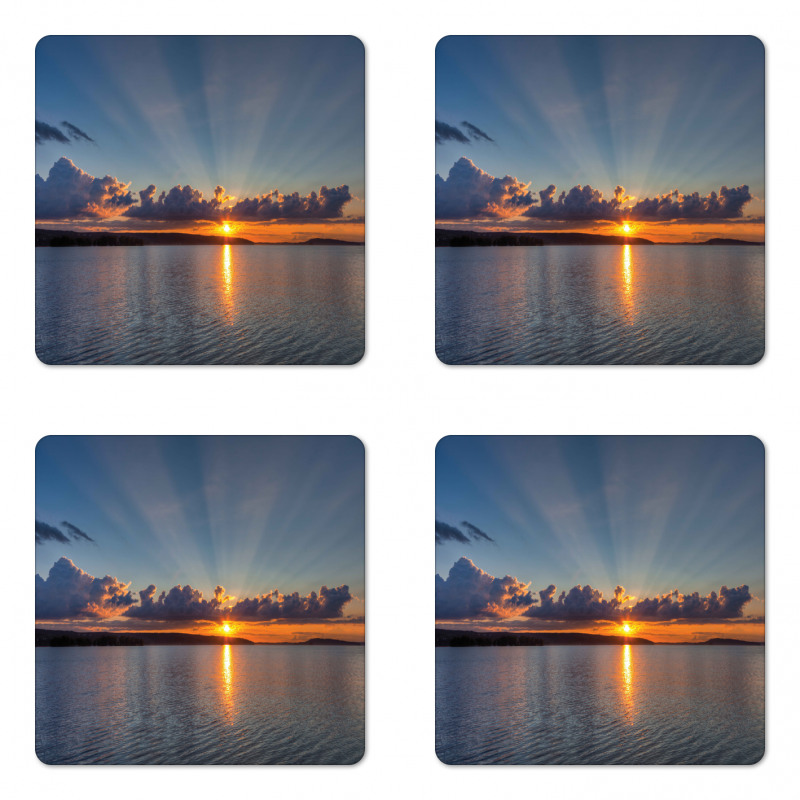 Sunset over Lake Horizon Coaster Set Of Four