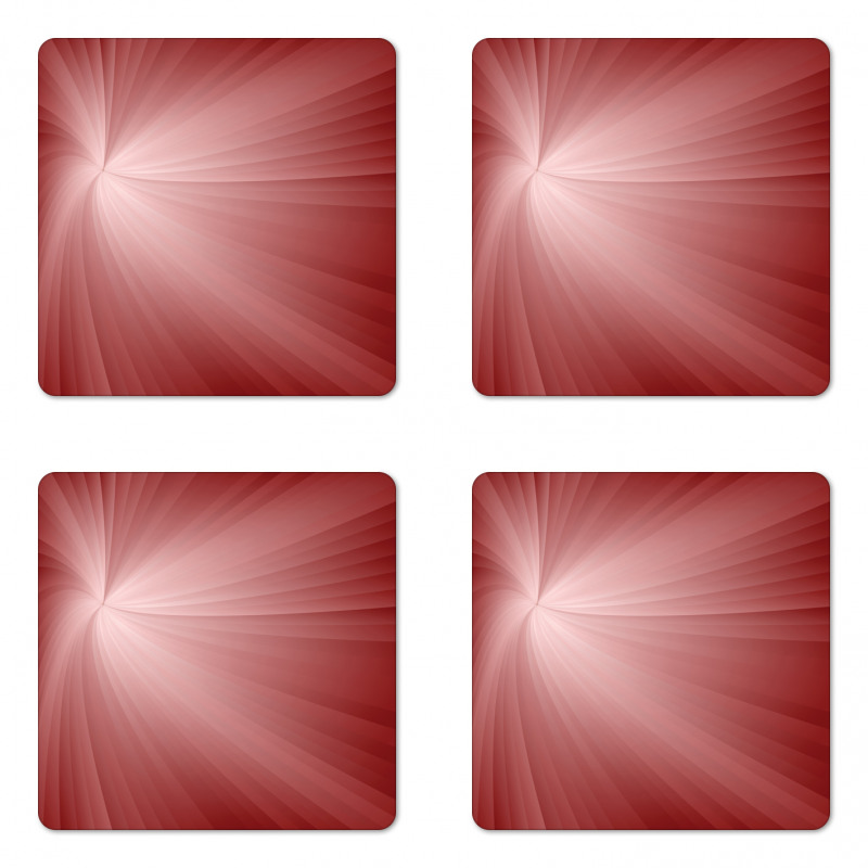 Ombre Effect Twirling Rays Coaster Set Of Four