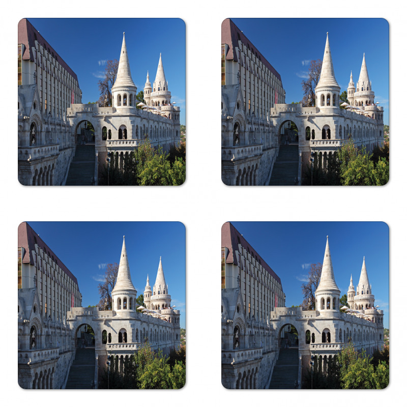 Historic Fisherman Bastion Coaster Set Of Four