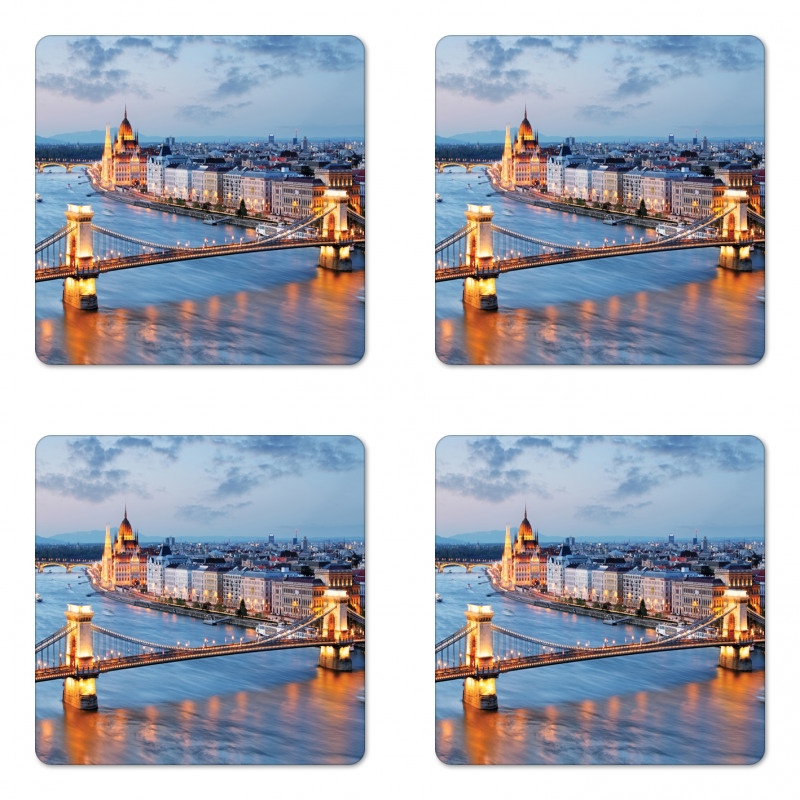 World Tourist Attractions Coaster Set Of Four