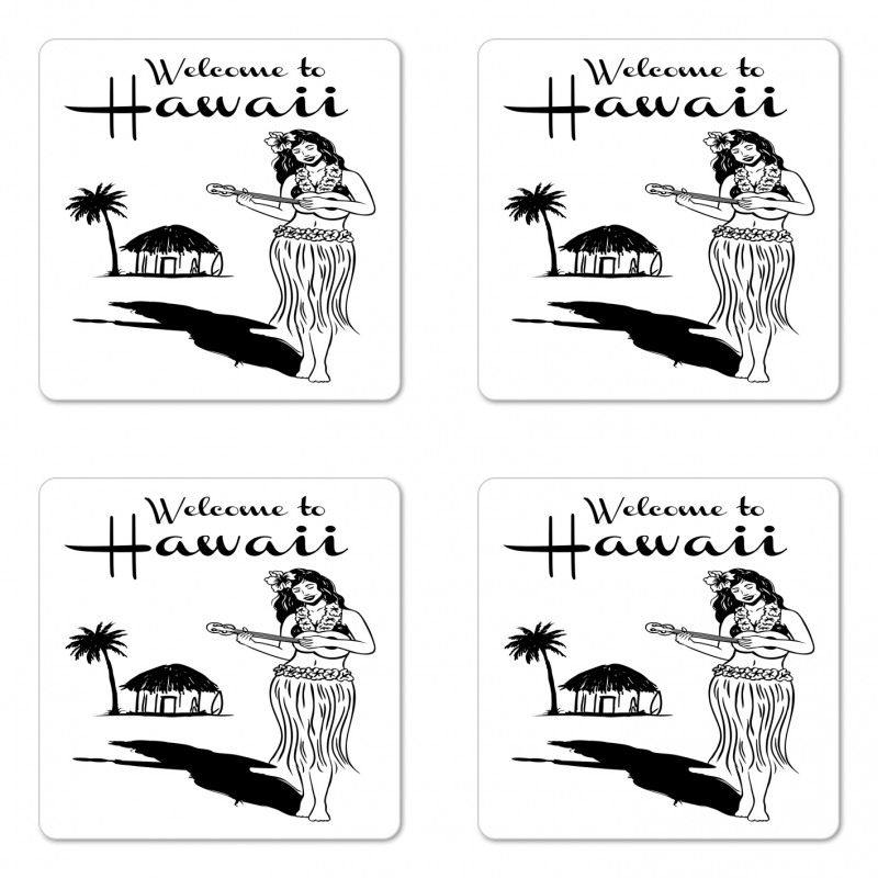 Welcome to Hawaii Words Coaster Set Of Four