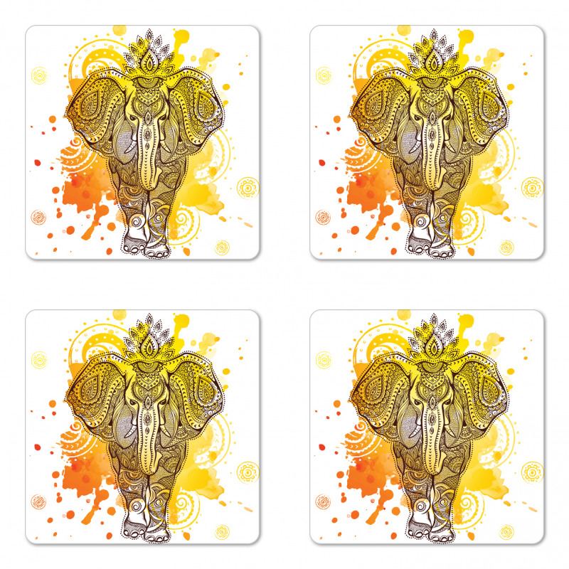 Aztec Ornamental Art Coaster Set Of Four