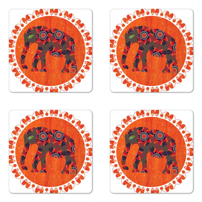 Doodle Vibrant Coaster Set Of Four