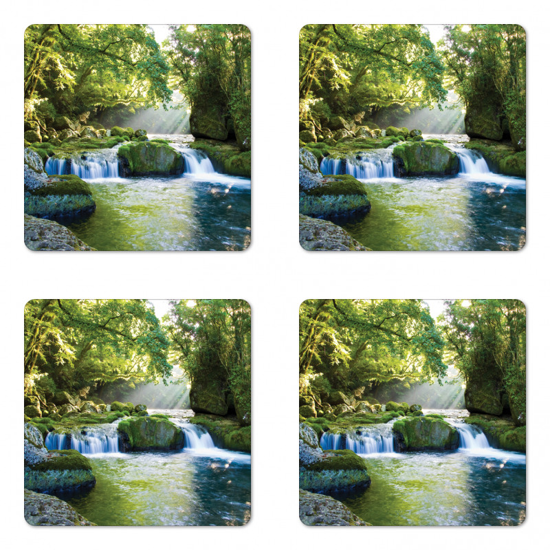 Foliage Misty Mountains Coaster Set Of Four