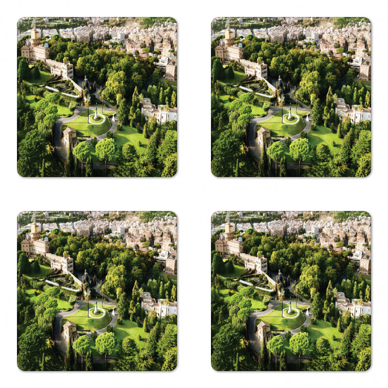 Famous Vatican Gardens Coaster Set Of Four