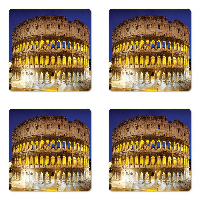 Historical Colosseum Coaster Set Of Four