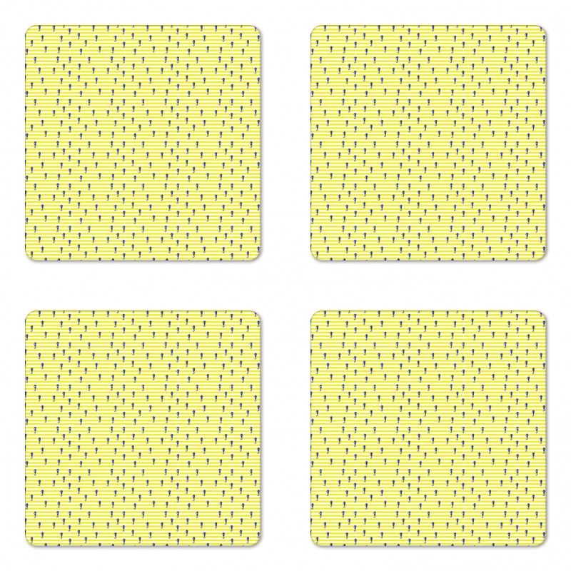 Silhouette Stripes Coaster Set Of Four