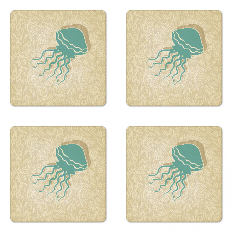 Beach Summer Ocean Coaster Set Of Four