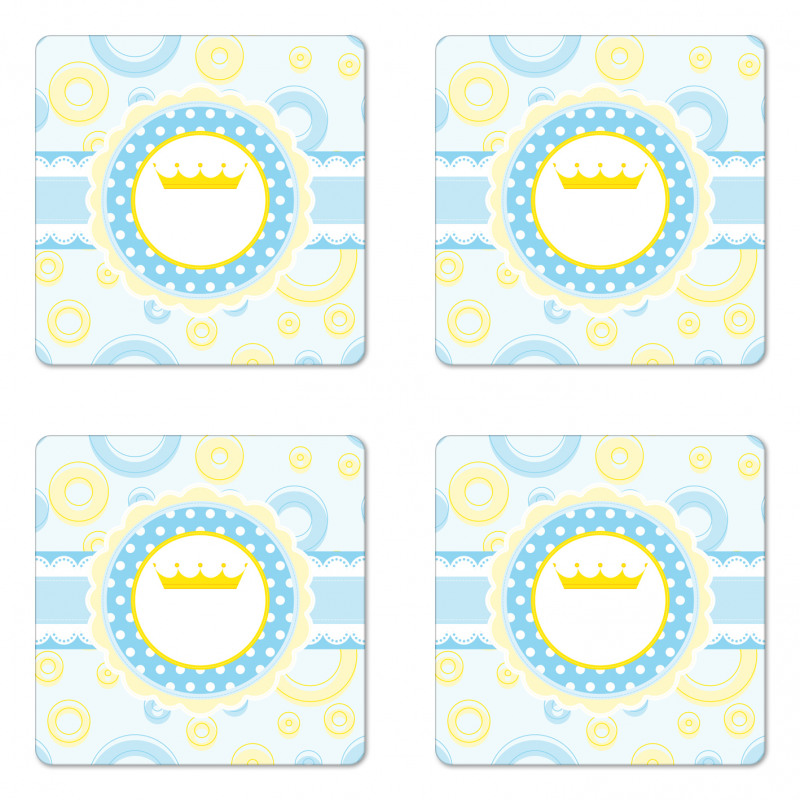 Royal Baby Crown Coaster Set Of Four