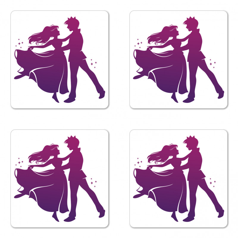 Prince and Princess Dance Coaster Set Of Four