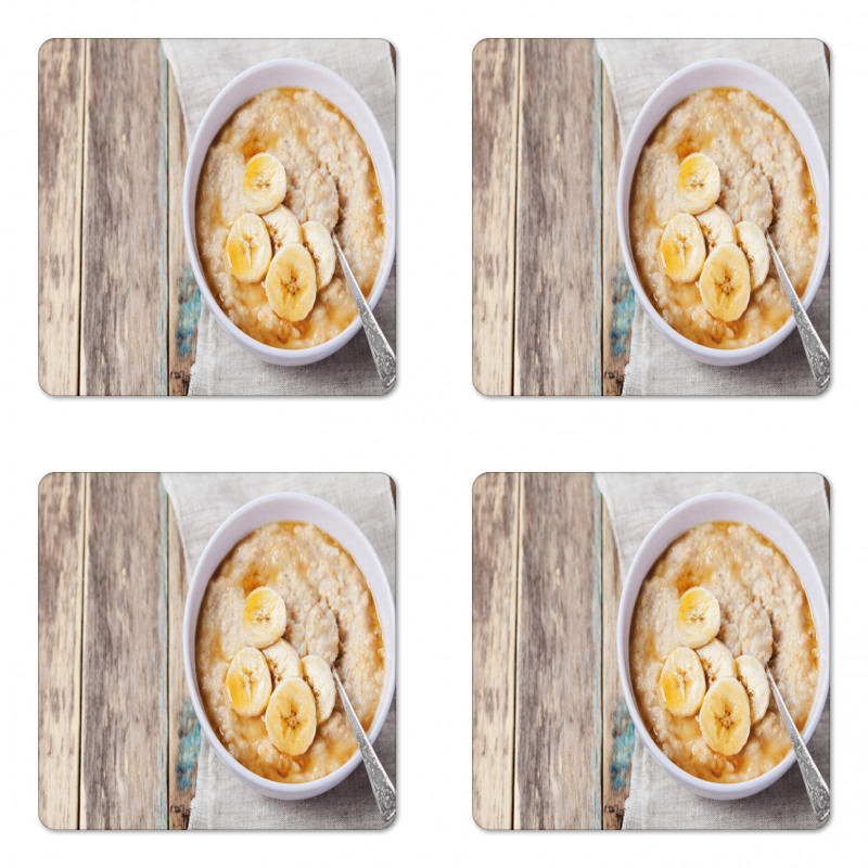 Bowl of Banana Porridge Coaster Set Of Four