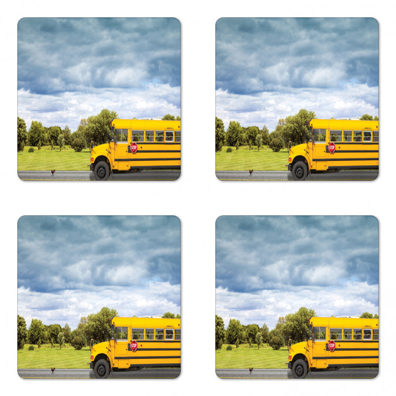 Country Road Morning Coaster Set Of Four