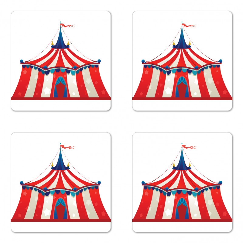 Stars Striped Circus Coaster Set Of Four