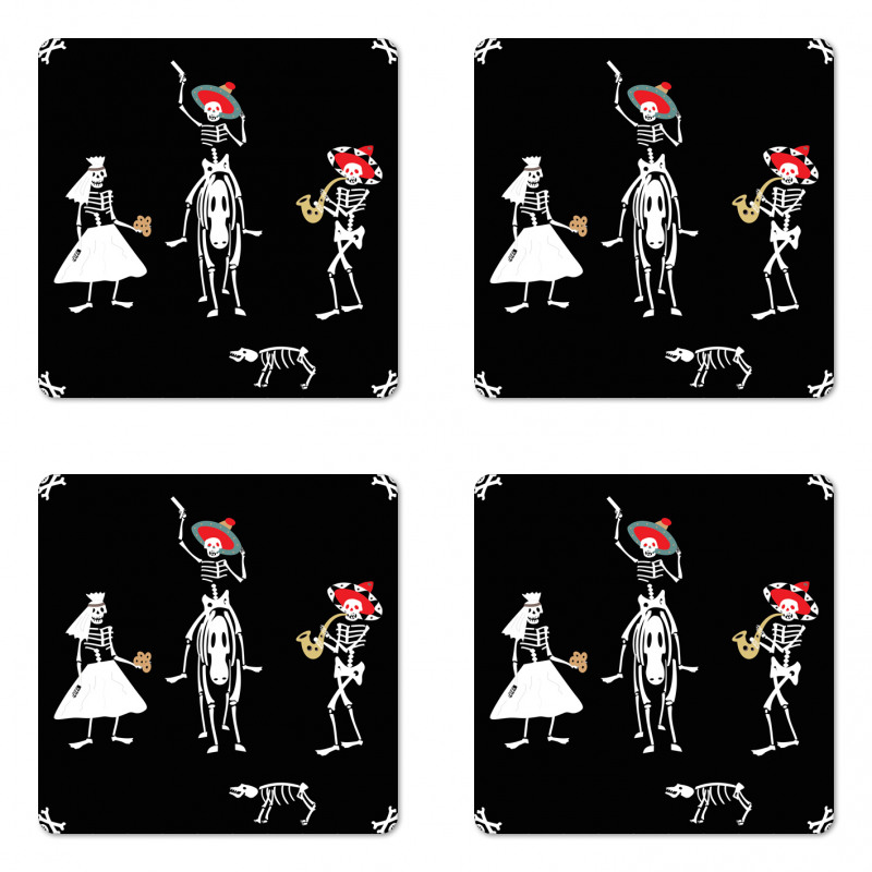 Spooky Wedding Art Coaster Set Of Four