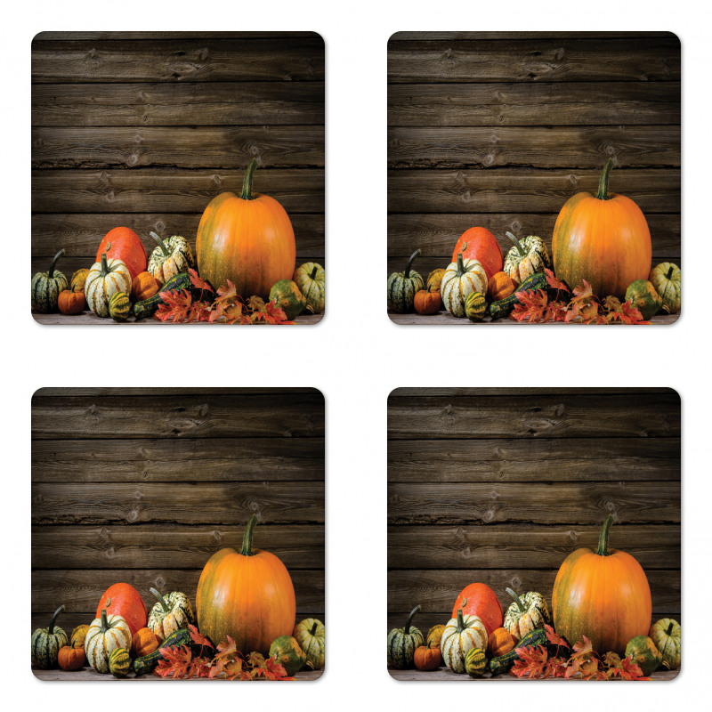 Thanksgiving Day Coaster Set Of Four