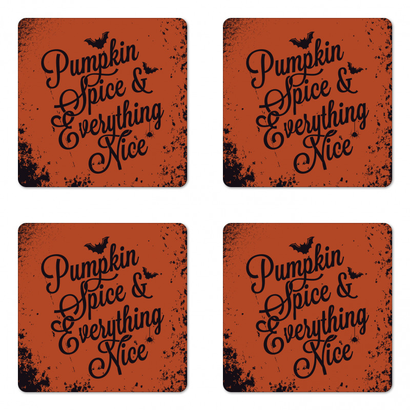 Halloween Theme Coaster Set Of Four