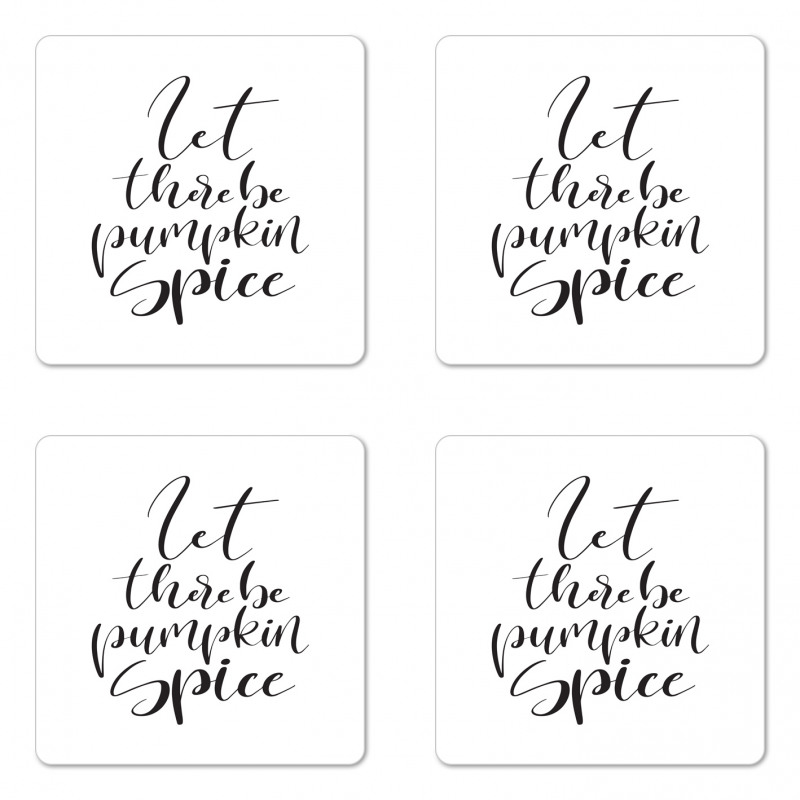 Autumn Vibes Motto Coaster Set Of Four