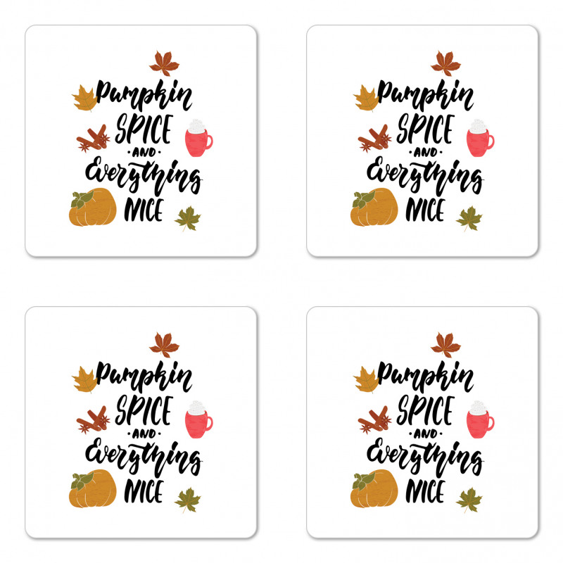 Cheery Autumn Vibes Coaster Set Of Four