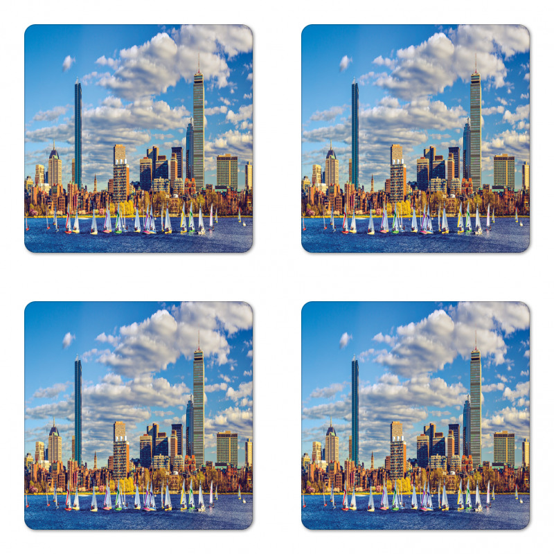 Panorama Style Boston Coaster Set Of Four