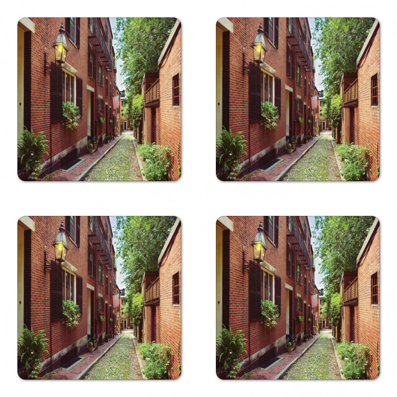 Historic Acorn Street Coaster Set Of Four