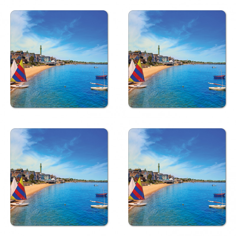 Cape Cod Provincetown Coaster Set Of Four