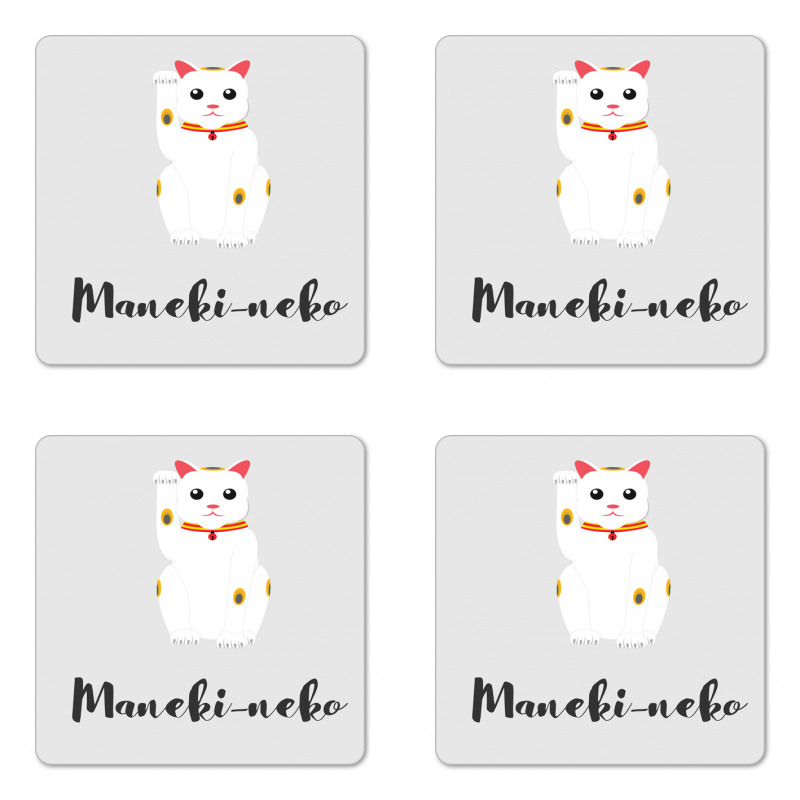 Success Cat Neko Coaster Set Of Four