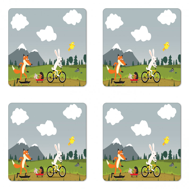 Having Fun in Nature Coaster Set Of Four