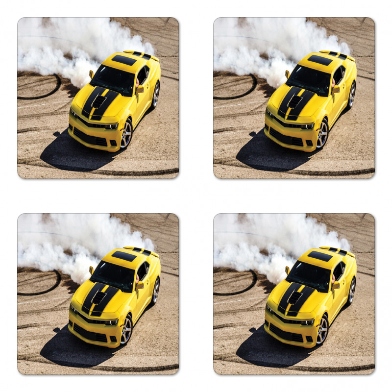 Racer Speedy Sports Car Coaster Set Of Four