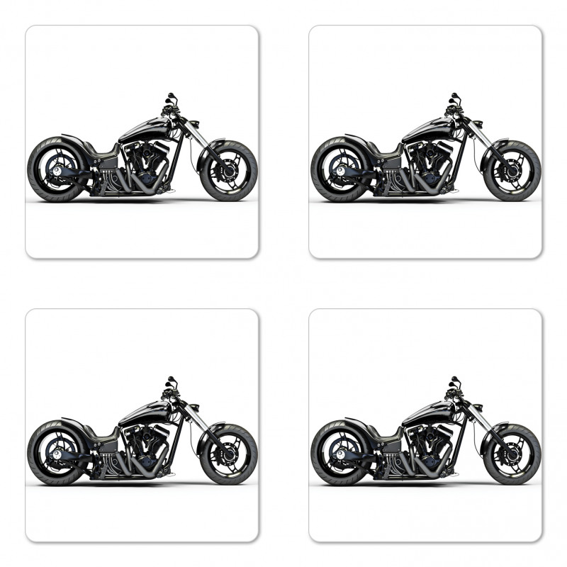 Custom Motorcycle Coaster Set Of Four